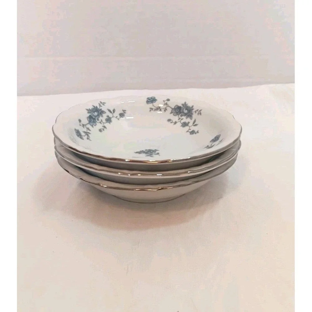 Johann Haviland Blue Garland Berry Bowls Traditions Fine China Thailand Set of 3